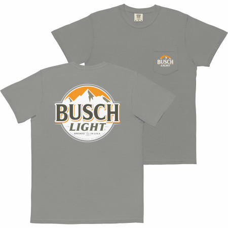 Busch Light Autumn Logo Colorway Front & Back Print T-Shirt